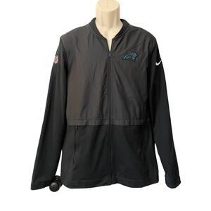 Nike Carolina Panthers NFL On Field Apparel Full Zip Jacket, Men's‎ Medium
